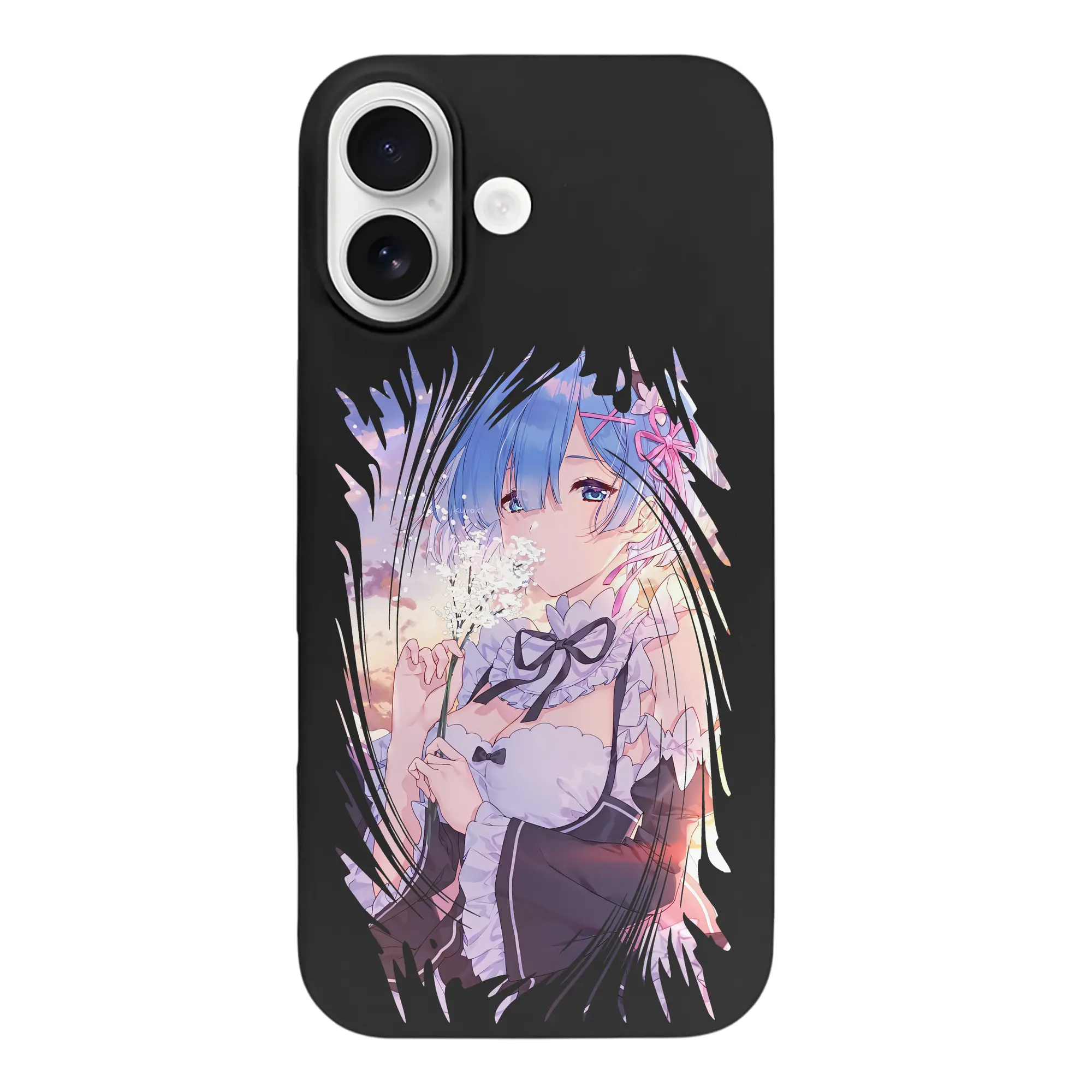 リゼロ グッズ レム - iPhone 17 シリーズ シリコンケース 薄型 耐衝撃 指紋防止 ソフトタッチカバー 精密フィット 傷防止 保護ケース iPhone 17/17 Air/17 Pro/17 Pro Max 対応